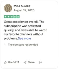 Customer review