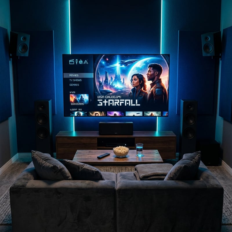 A large flat screen TV with a game on it.